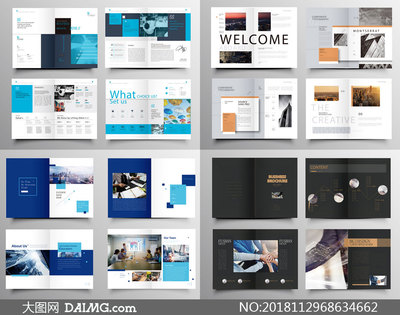 企业招商推介画册设计 以专业矢量素材塑造卓越企业形象